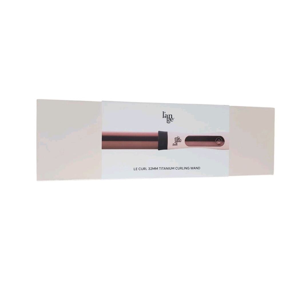 L’ange Le Curl Titanium Curling Wand Iron Blush Lange 1" Excellent Condition